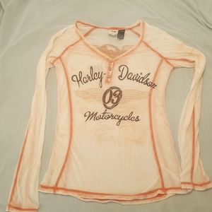 Harley Davidson 03 Women's Sheer Shirt Size Small
